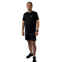 Trinovate Essential T-Shirt, Herren, schwarz, Gesamtansicht von vorn am männlichen Modell