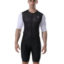 Trinovate Essential Aero Sleeved Trisuit, Herren, midnight-black, Ansicht von vorn am männlichen Modell