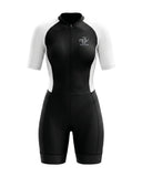Trinovate Essential Aero Sleeved Trisuit, Damen, midnight-black, Ansicht von vorn