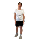 Trinovate Essential T-Shirt, Damen, weiß, Gesamtansicht von vorn am weiblichen Modell