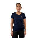 Trinovate Essential T-Shirt, Damen, core-blue, Ansicht von vorn am weiblichen Modell