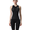 Trinovate Essential Trisuit Damen schwarz-weiß, Ansicht von vorn am weiblichen Modell
