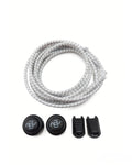 Trinovate Essential Speed Laces, elastische Schnürsenkel, Arctic White